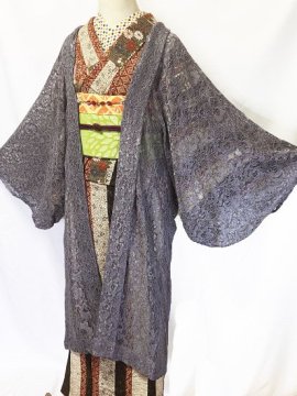 ＊限定試作品＊ふだんきもの杏オリジナル「杏コート」　【D/長丈】（71/103/45）コードラッセルレース